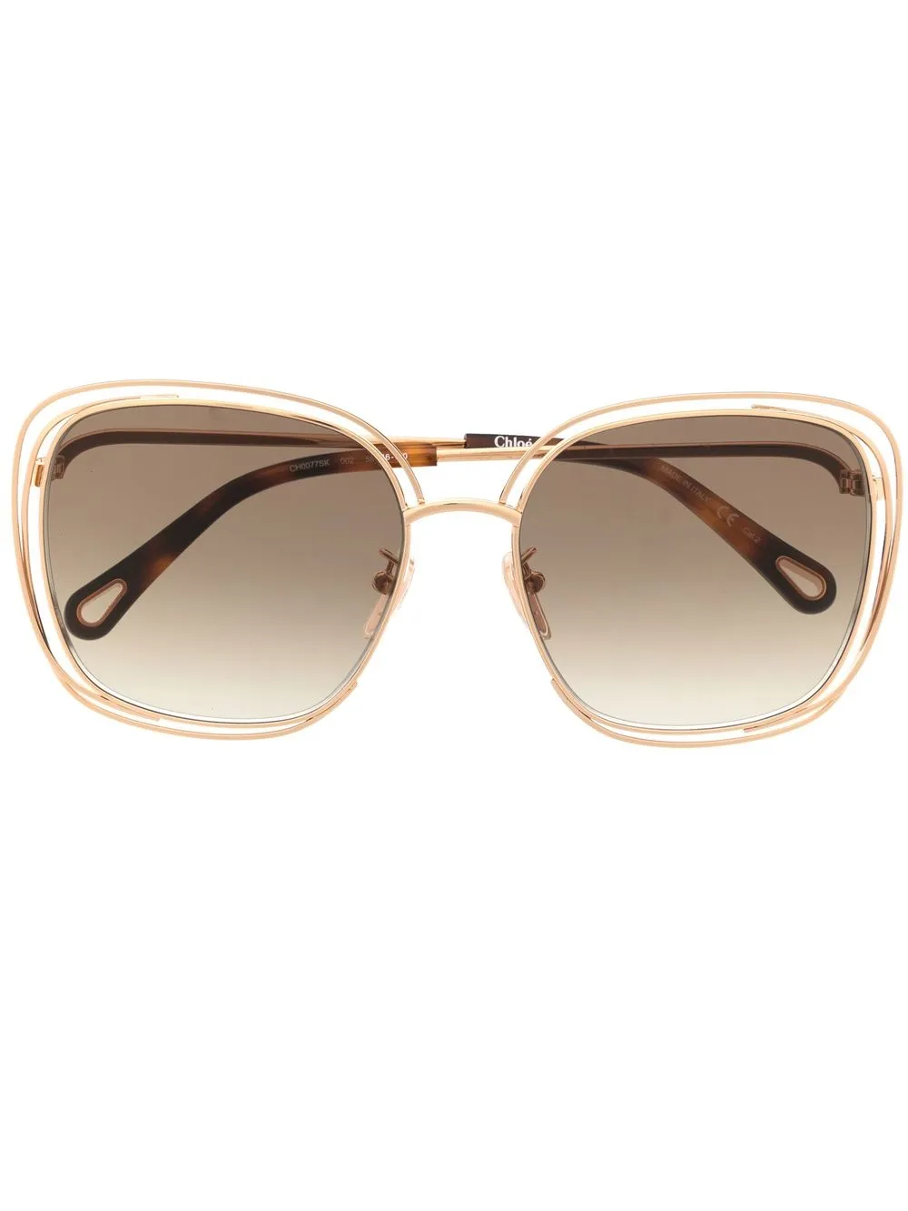 

Chloé Eyewear lentes de sol Carlina - Marrón