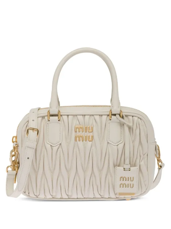 Miu Miu Matelassé Leather Tote Bag - Farfetch