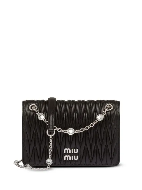 Sac à bandoulière matelassé - Miu Miu - Modalova