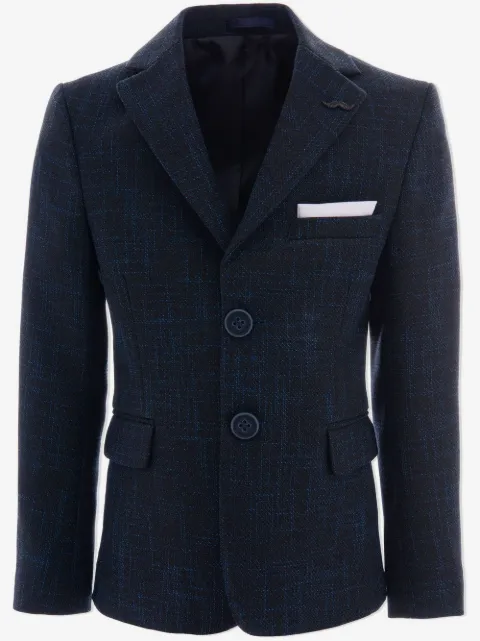 Moustache peak-lapel tailored blazer