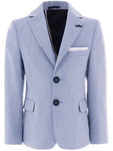 Moustache twill tailored blazer