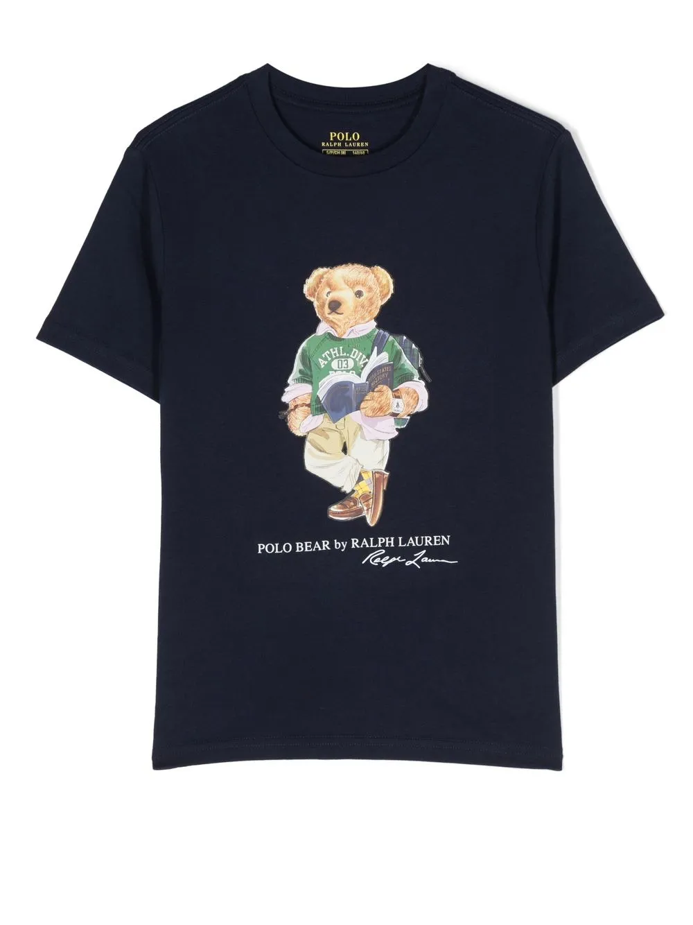 

Ralph Lauren Kids playera con estampado Polo Bear - Azul