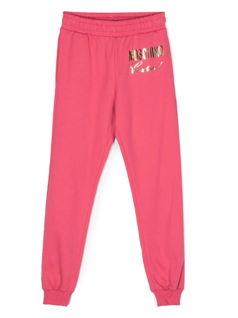 

Moschino Kids logo-print tracksuit trousers - Pink