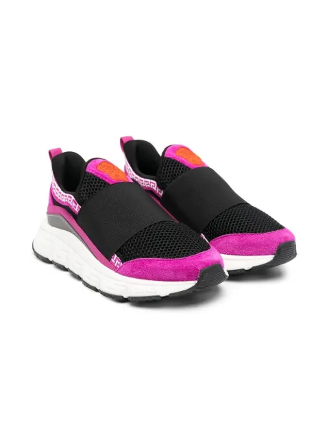 Versace Kids colour-block slip-on sneakers