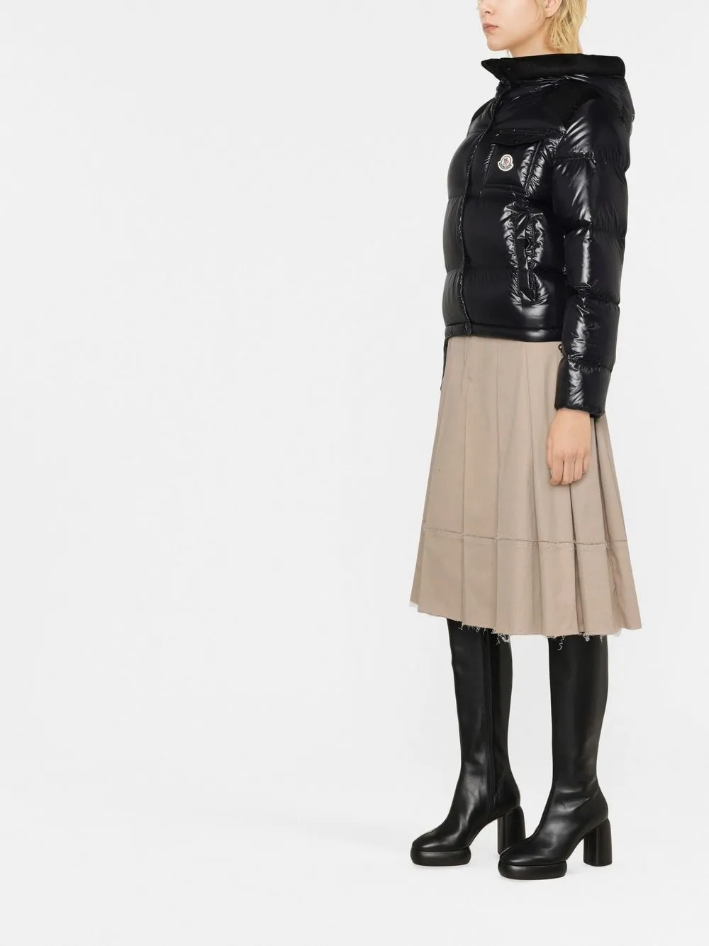 Moncler logo-patch Hooded Padded Jacket - Farfetch