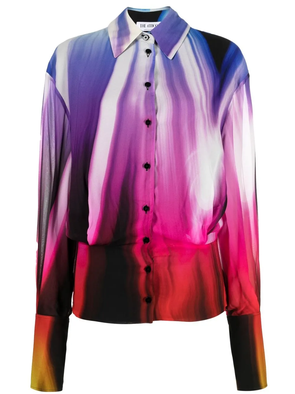 

The Attico camisa con estampado abstracto - Rosado