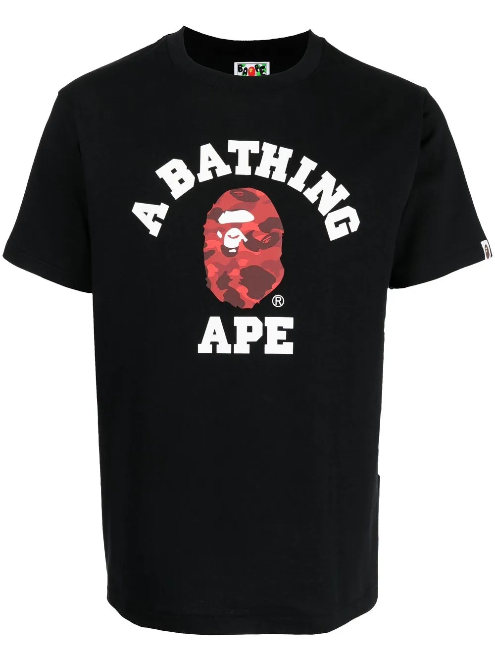 

A BATHING APE® playera Color Camo College - Blanco