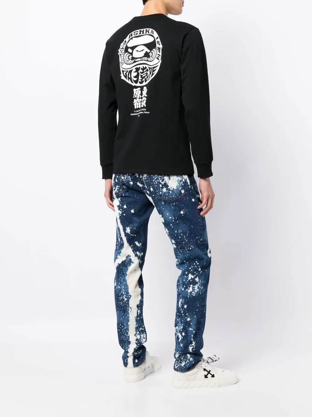 A BATHING APE® Japan Culture Daruma Tshirt Farfetch