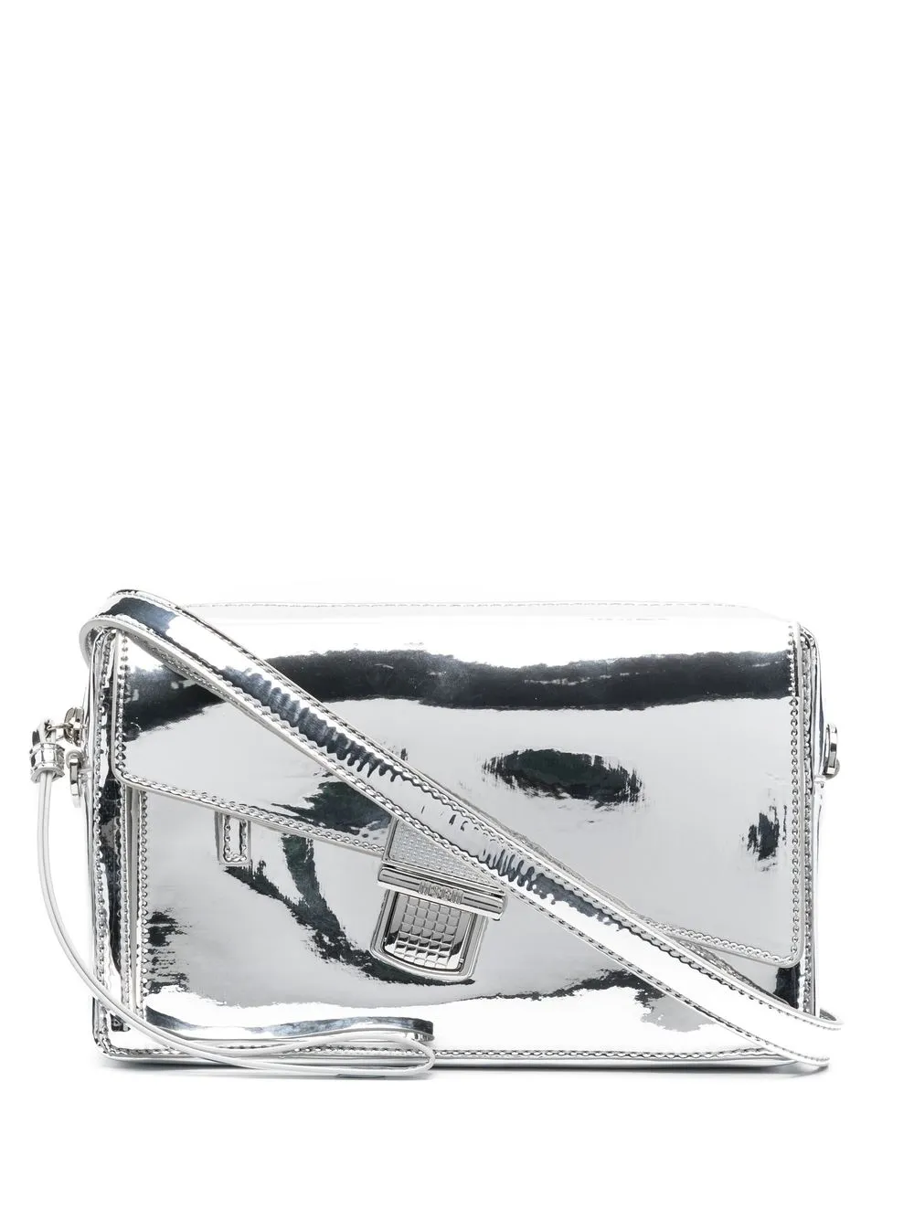 

MSGM metallic crossbody-bag - Grey