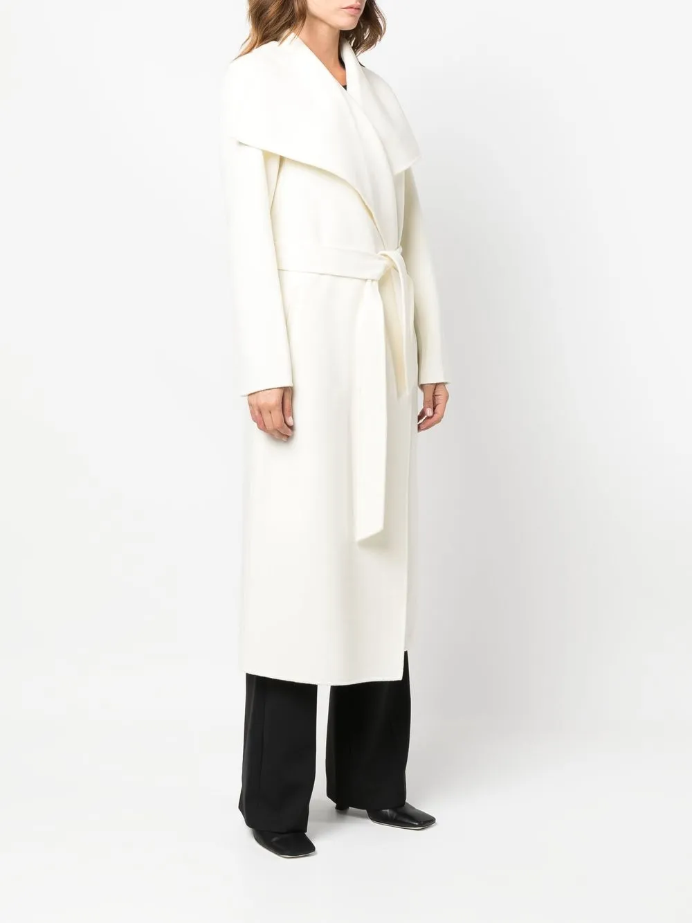 Mackage Spread-collar Tied Coat In 中性色