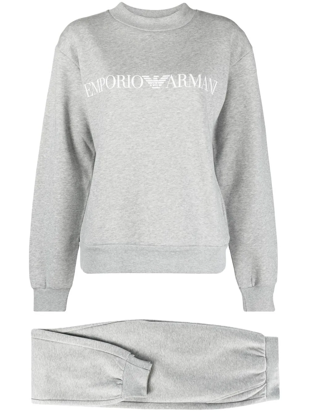 

Emporio Armani pants con logo estampado - Gris