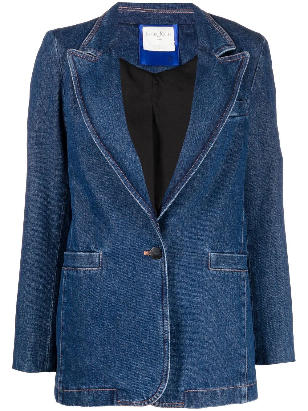 Forte Forte single-breasted Denim Blazer - Farfetch