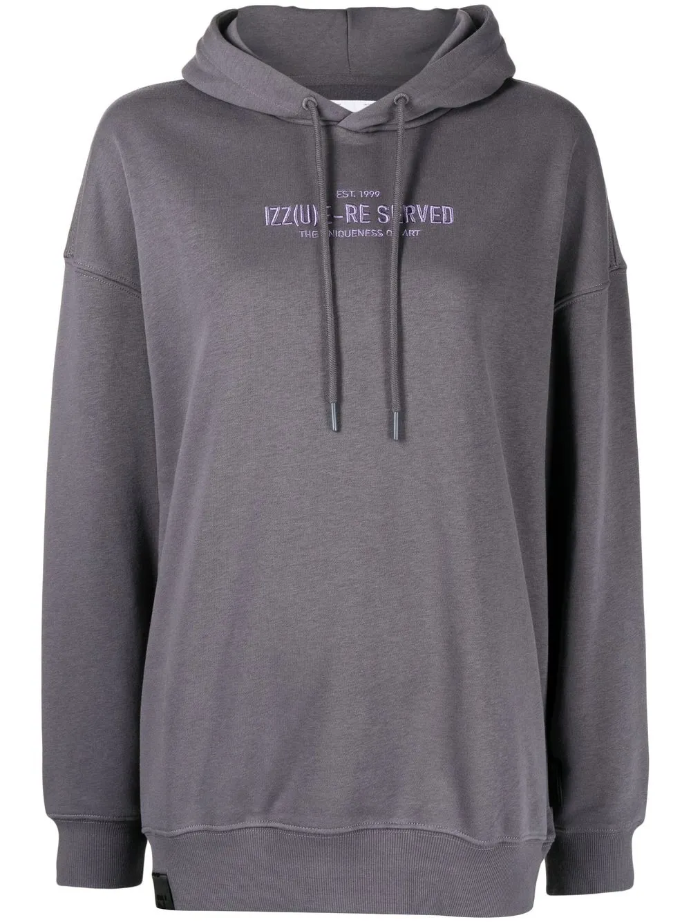 

izzue hoodie con logo bordado - Gris