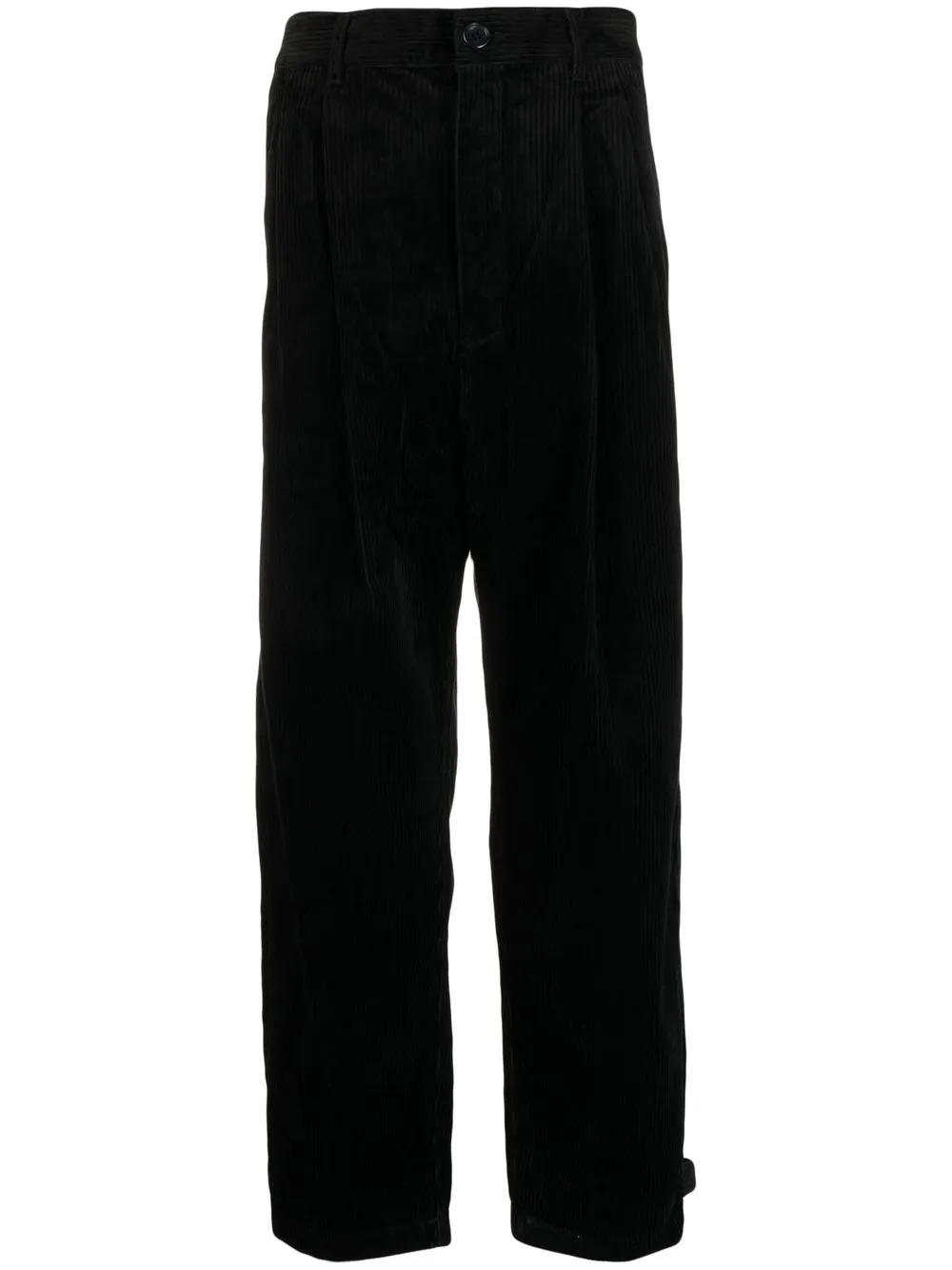 

izzue pantalones de pana anchos - Negro