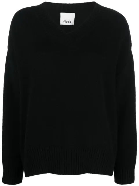 Allude V-neck cashmere jumper