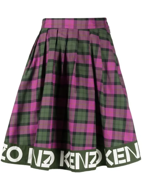 Kenzo logo-print hem skirt Women
