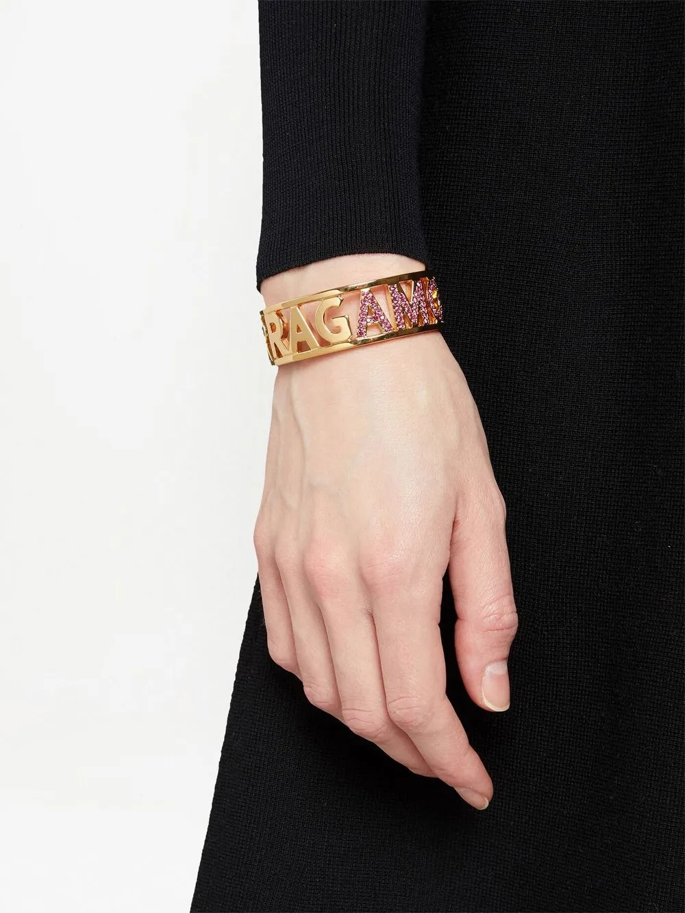 Ferragamo Armband met logo - Goud