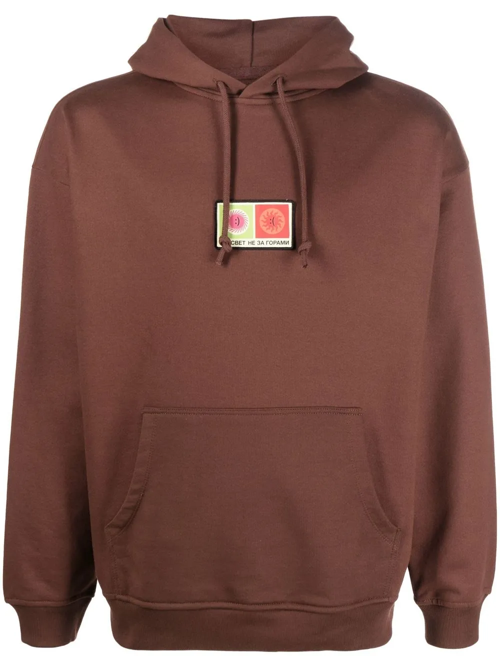 

PACCBET hoodie con parche del logo - Marrón