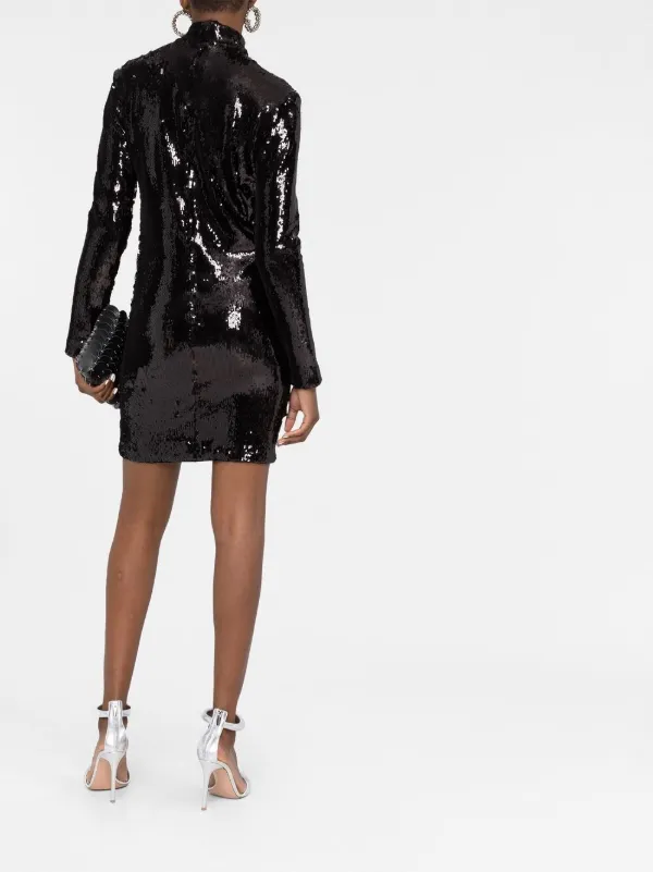 knee length dresses for ladies Large Sequin Collar Dress main image 1