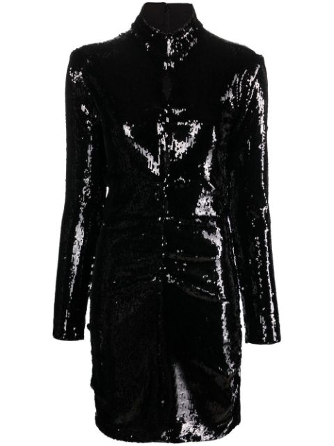 ISABEL MARANT long-sleeve sequin-embellished dress Women