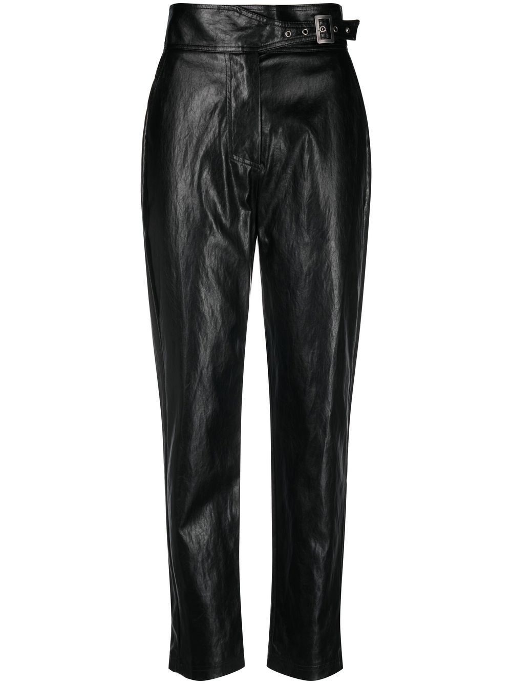 TWINSET Belted faux-leather Trousers - Farfetch
