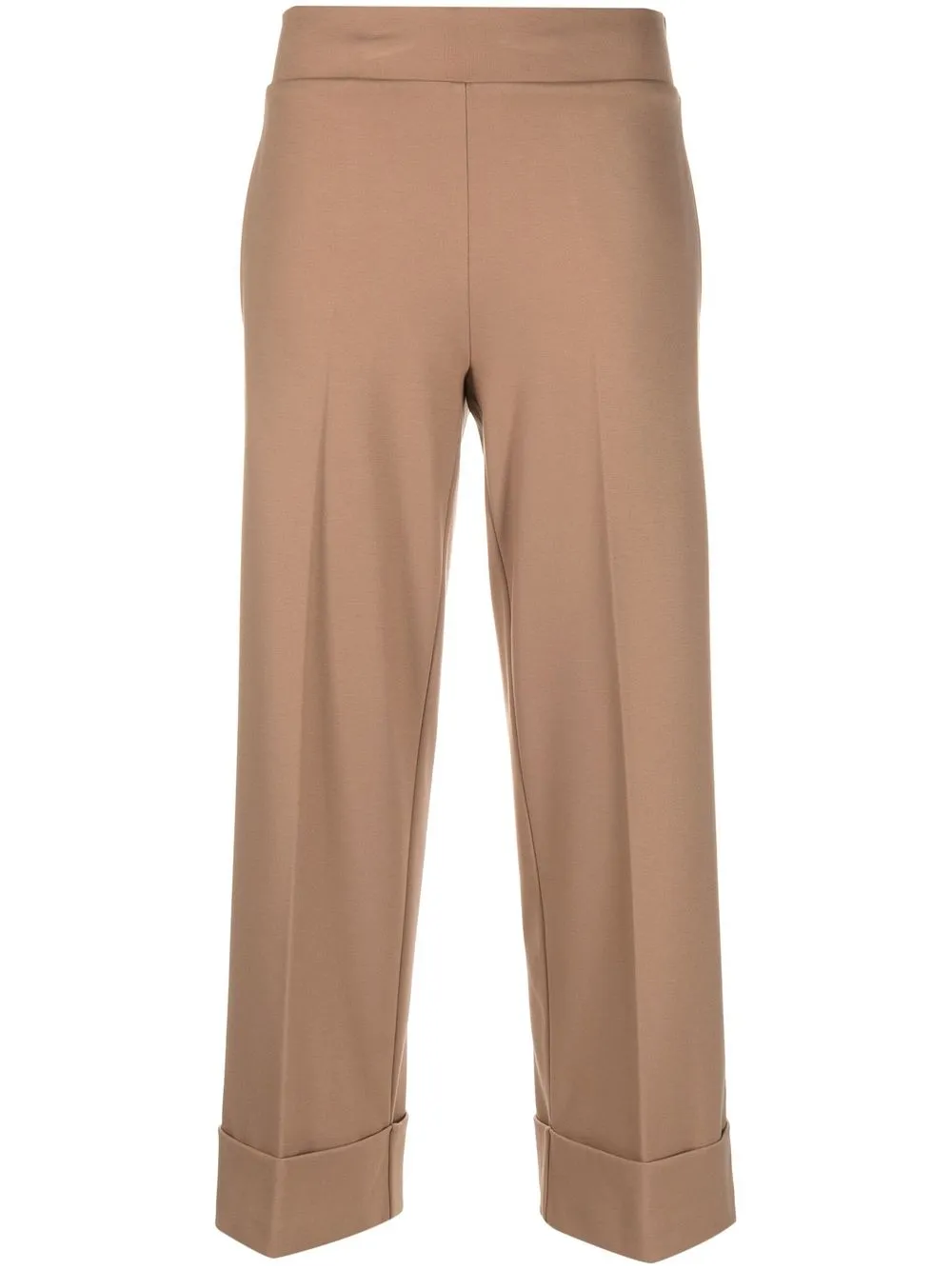 

D.Exterior turn-up straight-leg trousers - Brown