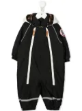 Mini Rodini Alaska Panda hooded snowsuit - Black