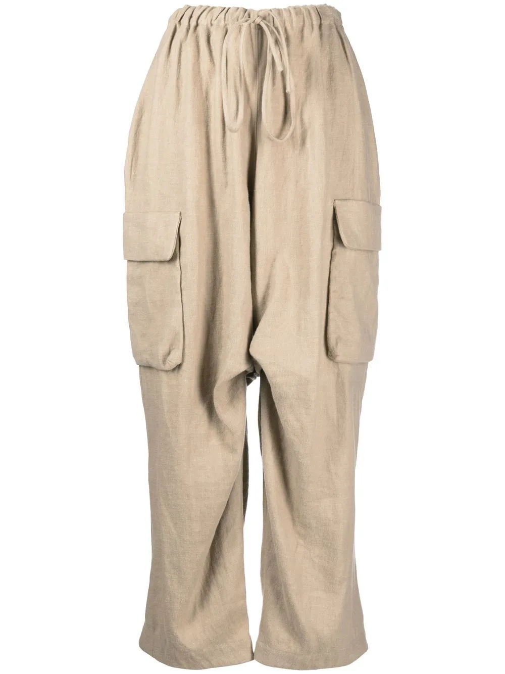 

Lauren Manoogian pantalones cargo drop crotch - Neutro