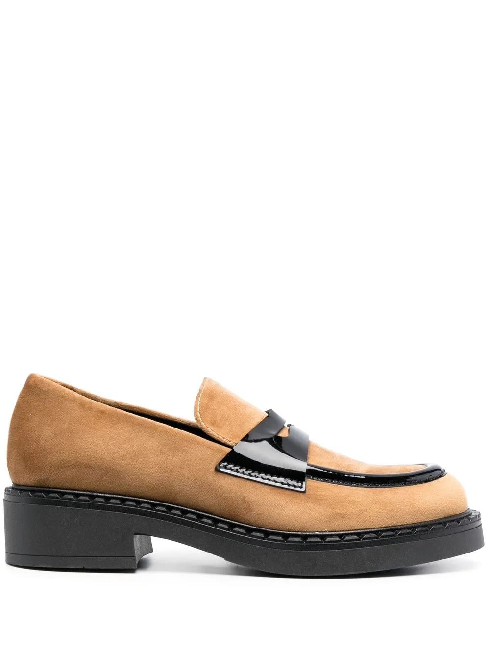 

Paul Warmer Penny slip-on loafers - Brown