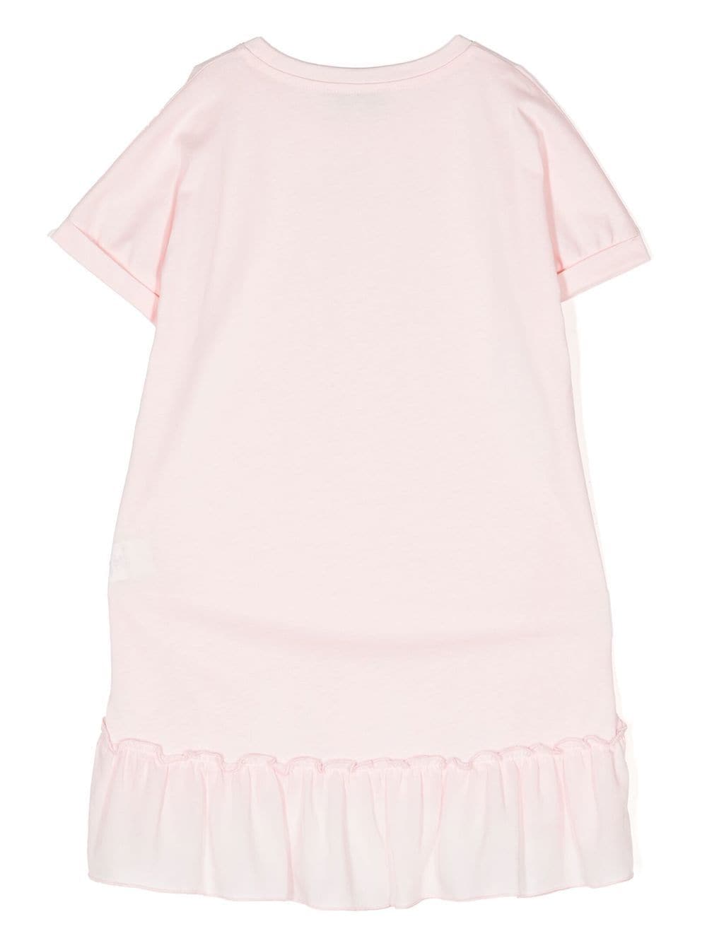 PUCCI Junior T-shirtjurk met logo - Roze