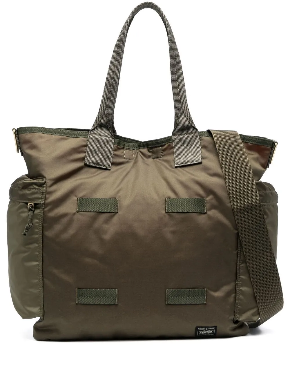 

Porter-Yoshida & Co. tote con parche del logo - Verde