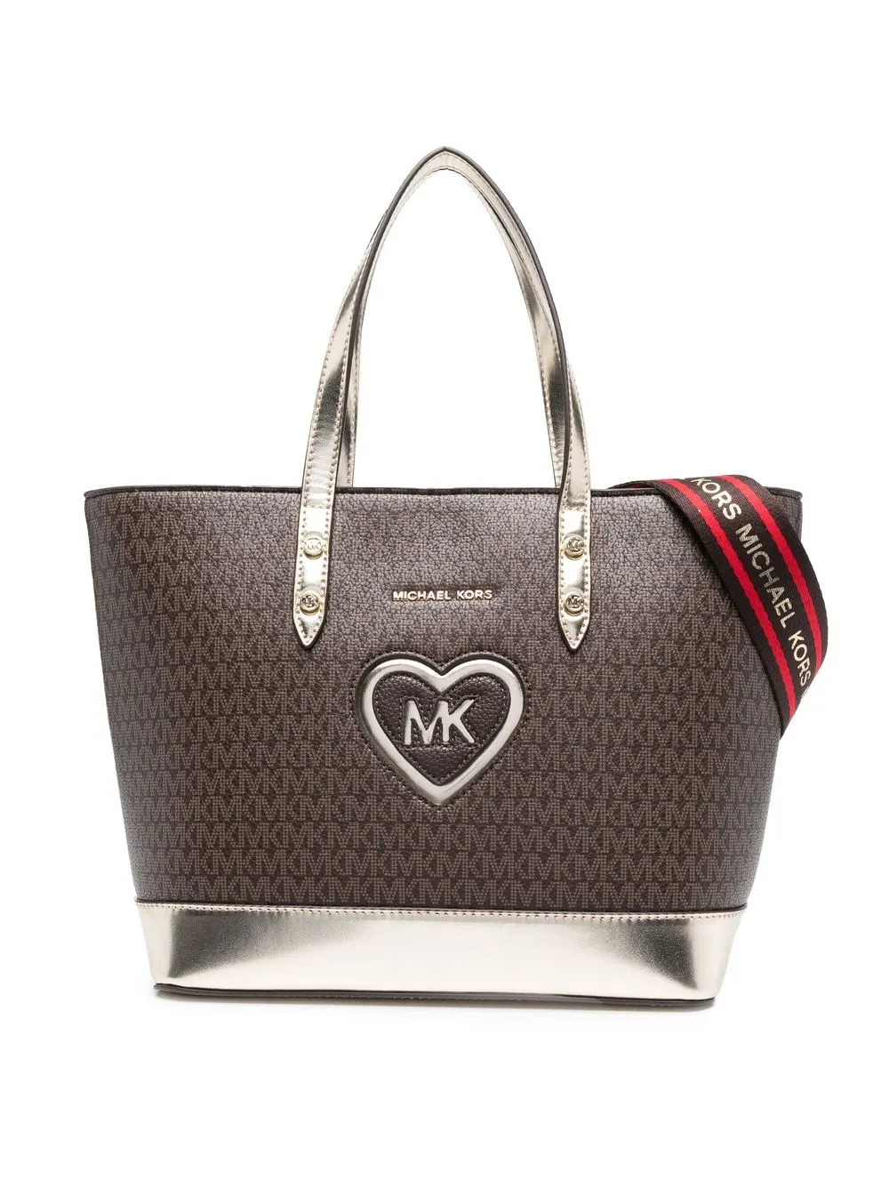 

Michael Kors Kids tote con monograma - Marrón