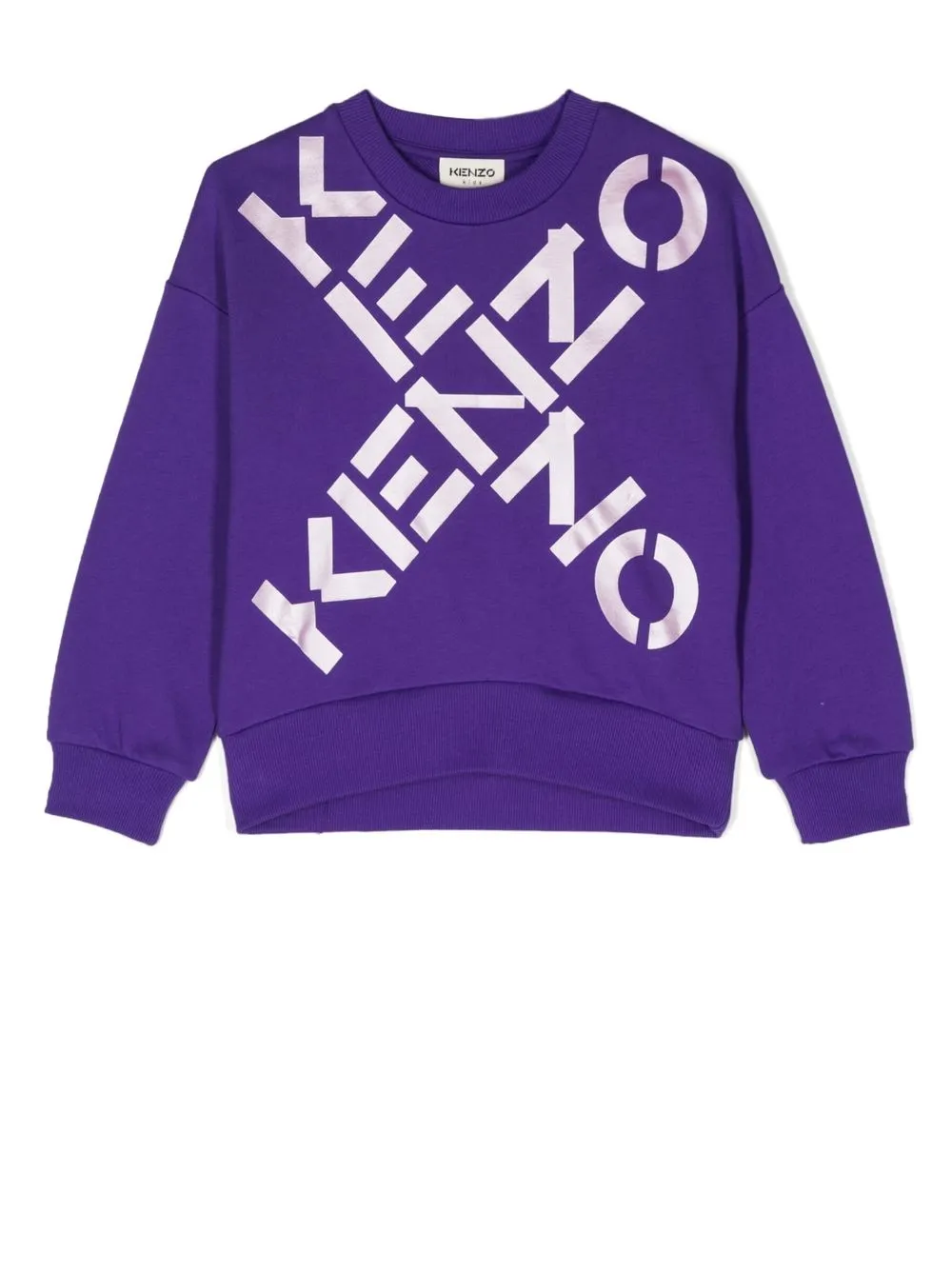 Shop Kenzo Logo-print Sweatshirt In Violett