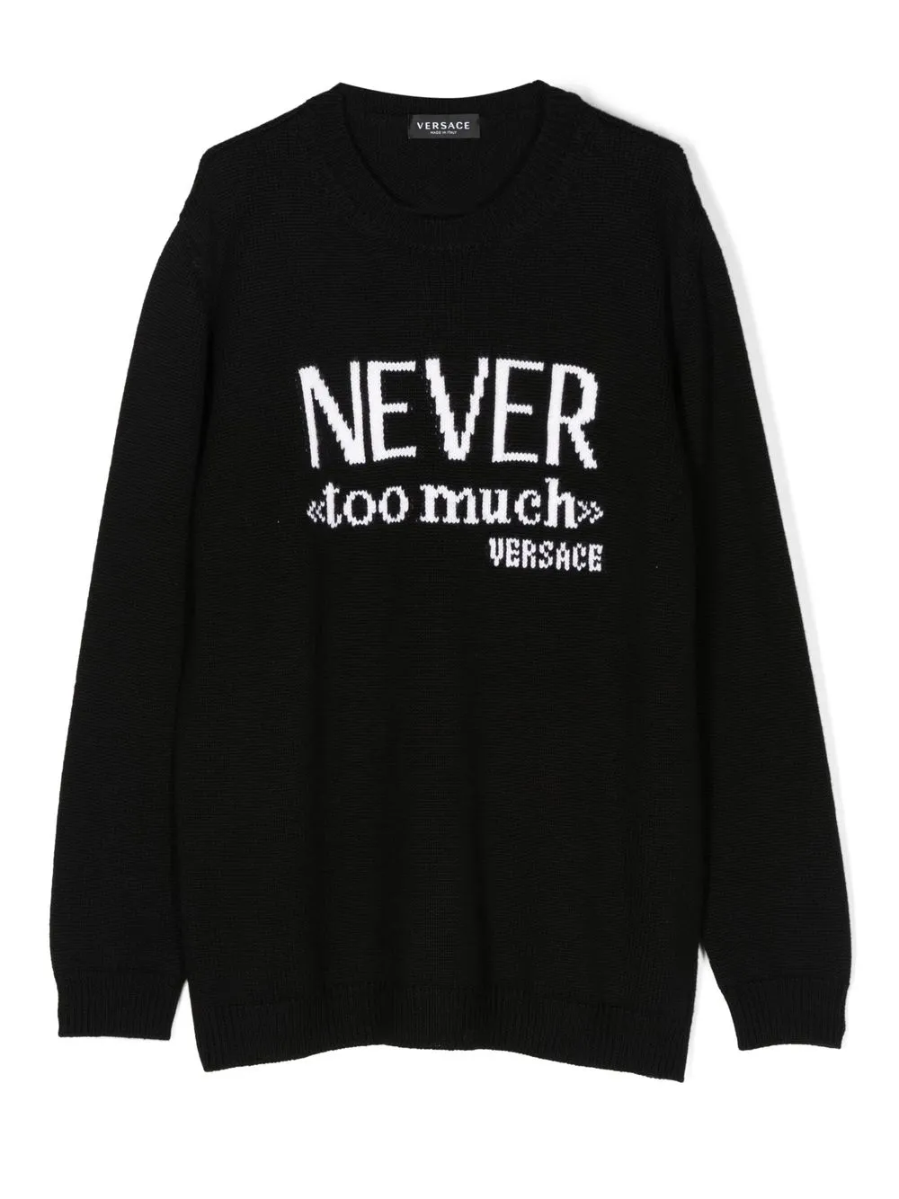 

Versace Kids TEEN Never Too Much wool hoodie - Black