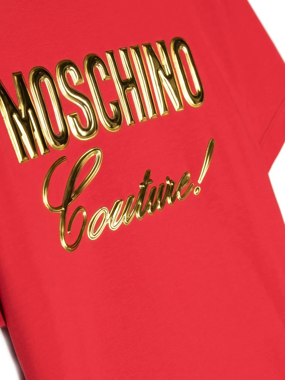  Moschino Kids T Shirt Mit 3d Logo   Rot 