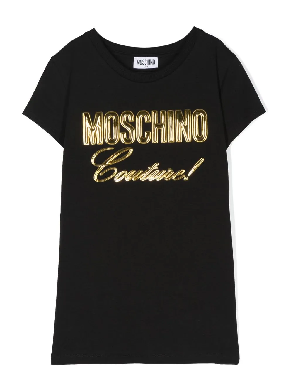 

Moschino Kids playera con logo 3D - Negro