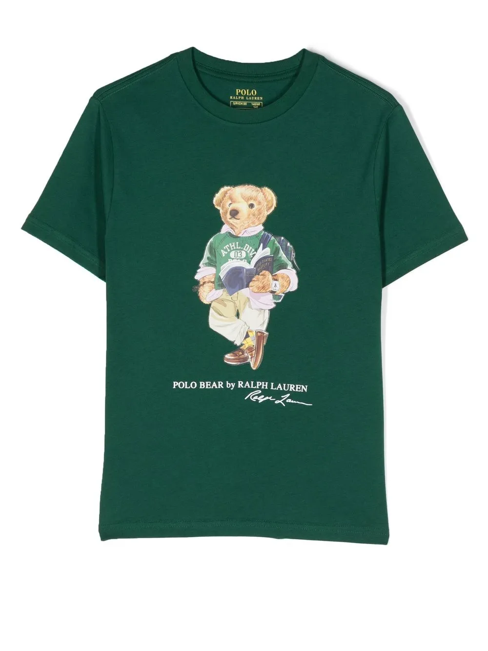 

Ralph Lauren Kids playera con estampado Polo Bear - Verde