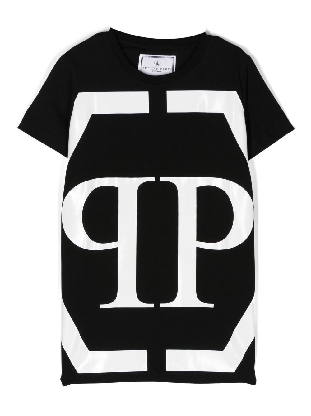 Philipp Plein Junior Kids' Logo-print Detail T-shirt In Black