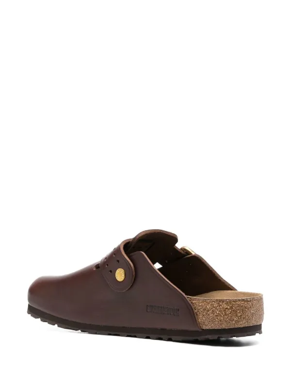 【新品未使用 BIRIKENSTOCK Boston Brown Leather Birkenstock Boston Leather Clogs | Brown | FARFETCH TH
