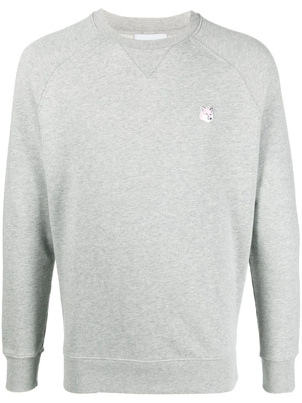 

Maison Kitsuné chest logo-patch detail sweatshirt - Grey