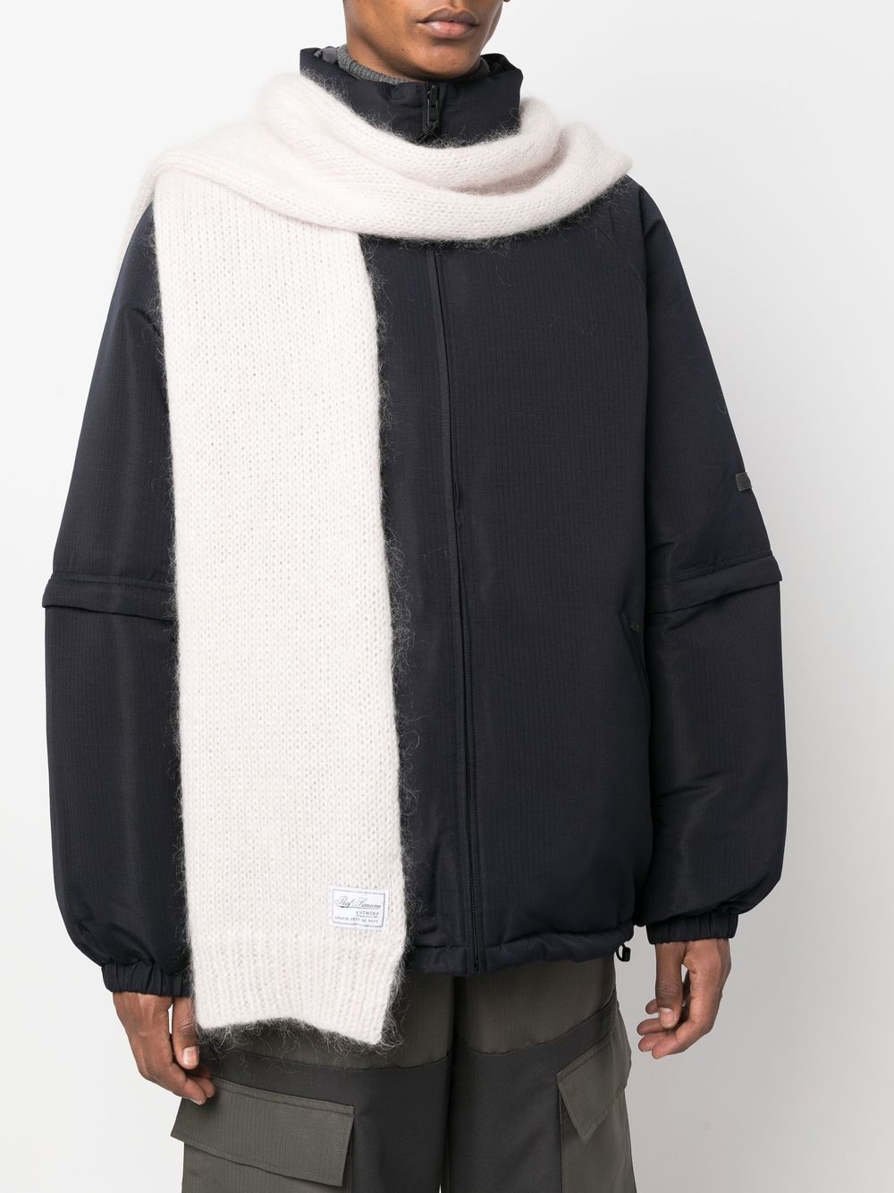 Image 2 of Raf Simons chunky-knit scarf