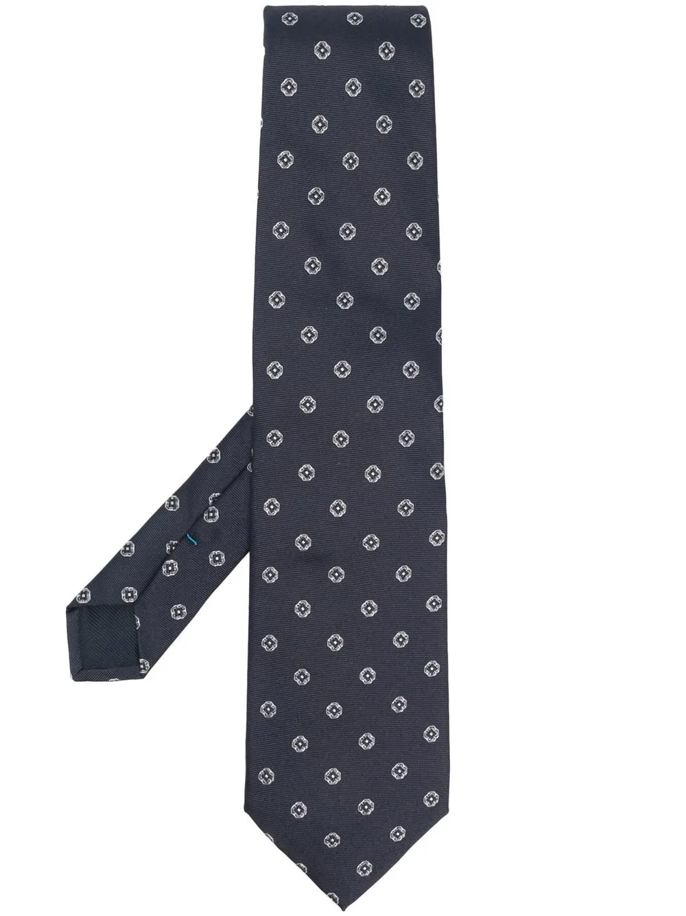 

Corneliani patterned-jacquard silk tie - Blue