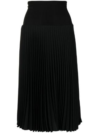 Agnès b. Pleated Midi Skirt - Farfetch