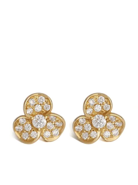 LEO PIZZO 18kt yellow gold Candy Flora diamond earrings
