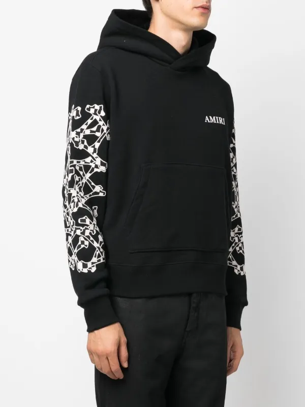 AMIRI Bones Motif Logo Hoodie - Farfetch