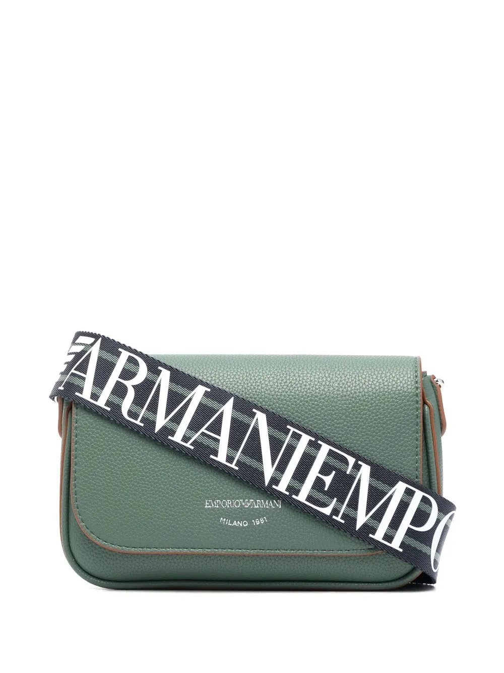 

Emporio Armani bolsa crossbody con correa del logo - Verde