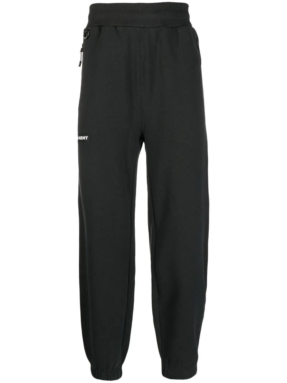 

izzue logo-patch track pants - Black