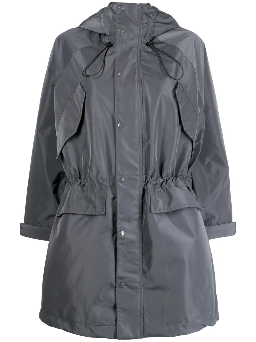 

izzue button-up raincoat - Grey