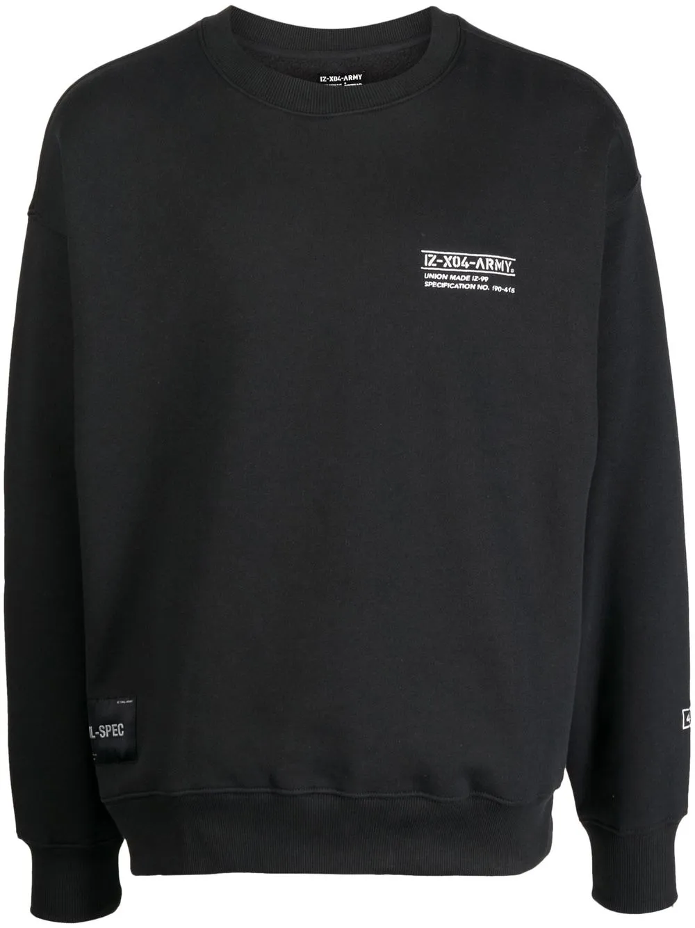 

izzue sudadera con logo bordado - Gris