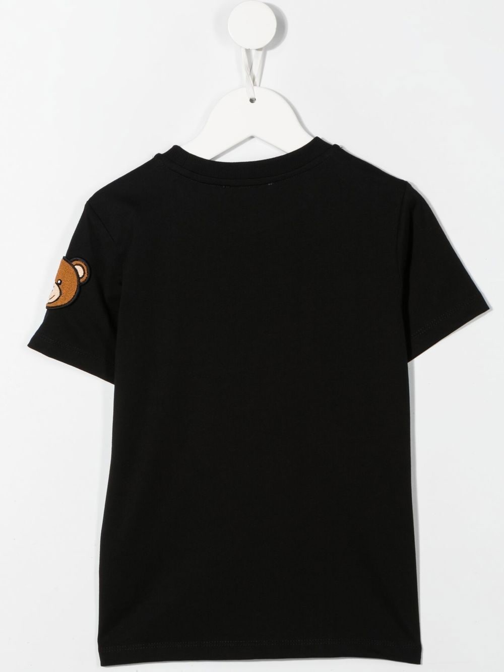 Moschino Kids T-shirt met logoprint - Zwart